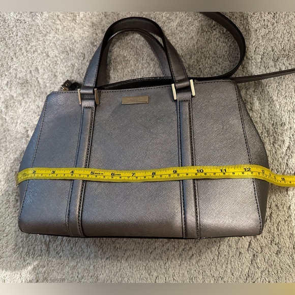 Kate Spade ♠️ Newbury Lane Small Loden Satchel - Metallic Grey - Picture 15 of 16
